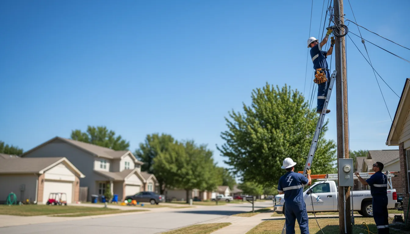 Residential electrician providing installation services in Eau Claire, PA